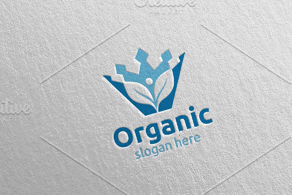 King Natural and Organic Logo 9 in Logo Templates - product preview 1