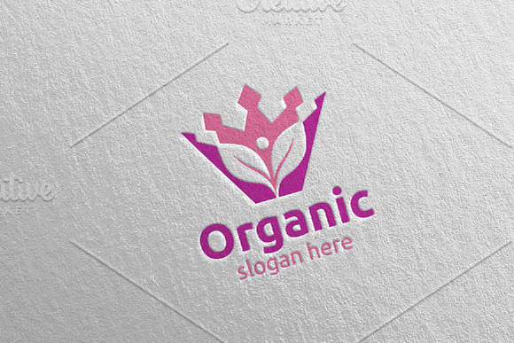 King Natural and Organic Logo 9 in Logo Templates - product preview 2