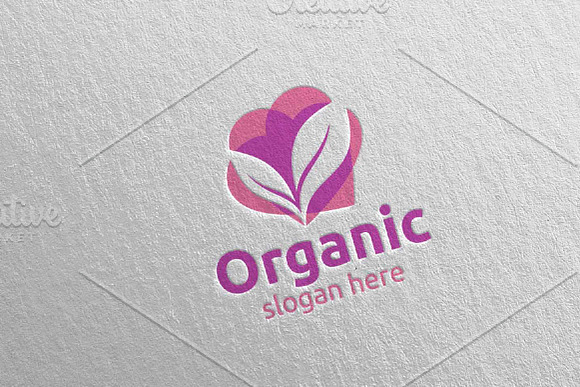 Love Natural and Organic Logo 10 in Logo Templates - product preview 1