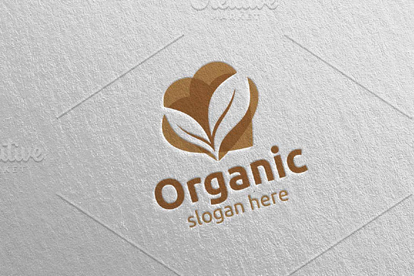 Love Natural and Organic Logo 10 in Logo Templates - product preview 2