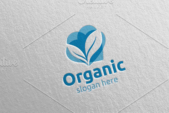 Love Natural and Organic Logo 10 in Logo Templates - product preview 3