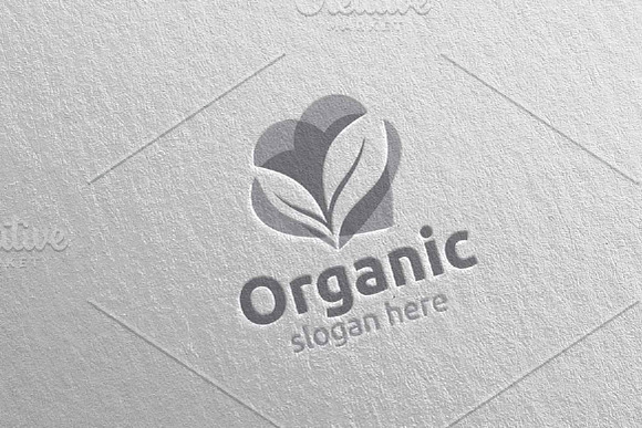 Love Natural and Organic Logo 10 in Logo Templates - product preview 4