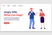 Angry wife what can help