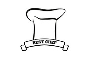 Best Chef Black and White Emblem