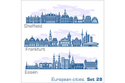 European cities - Essen, Sheffield