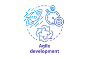 Agile development concept icon