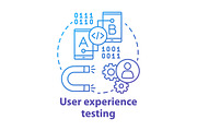 User experience testing concept icon