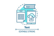 Text concept icon