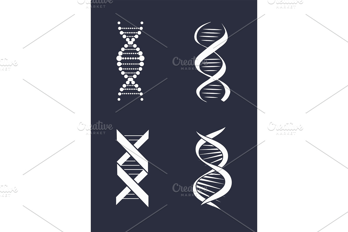 Collection of DNA Deoxyribonucleic in Illustrations - product preview 8
