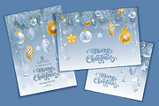 Christmas luxury cards set