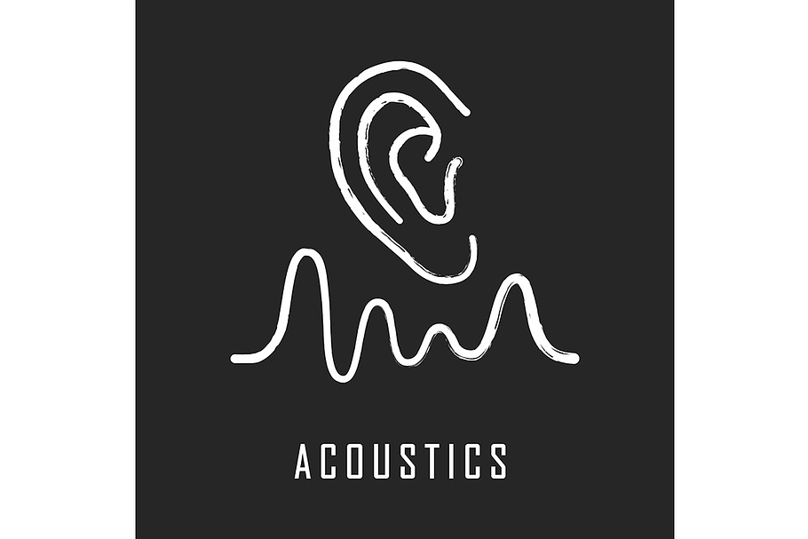 Acoustics chalk icon in Icons - product preview 8