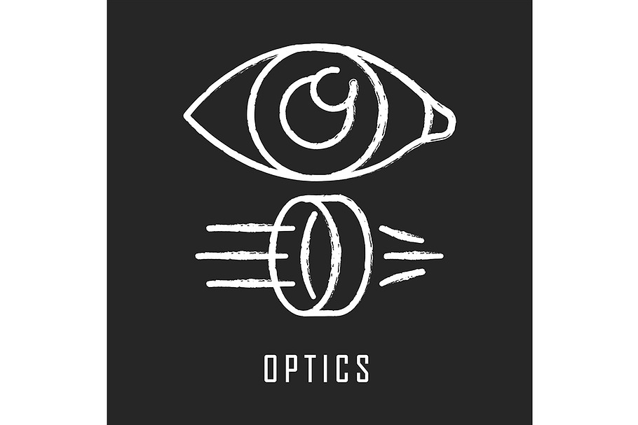 Optics chalk icon in Icons - product preview 8
