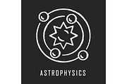 Astrophysics chalk icon