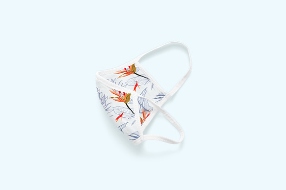Cotton Face Mask Mock-ups Set in Print Mockups - product preview 5