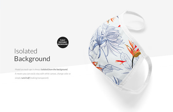 Cotton Face Mask Mock-ups Set in Print Mockups - product preview 19