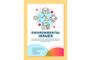 Environmental issues poster template