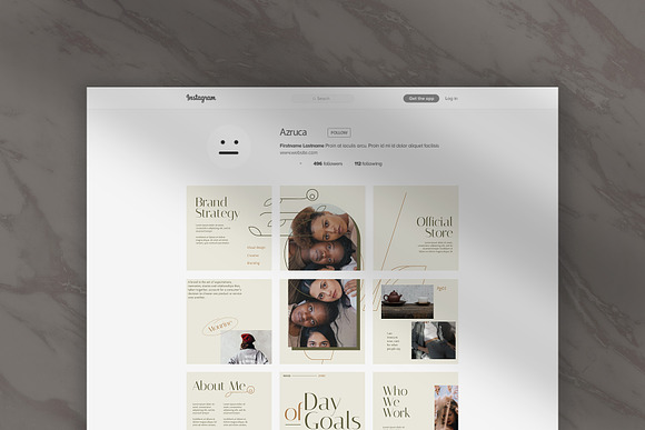 Hanekawa Puzzle Instagram Feed in Instagram Templates - product preview 3