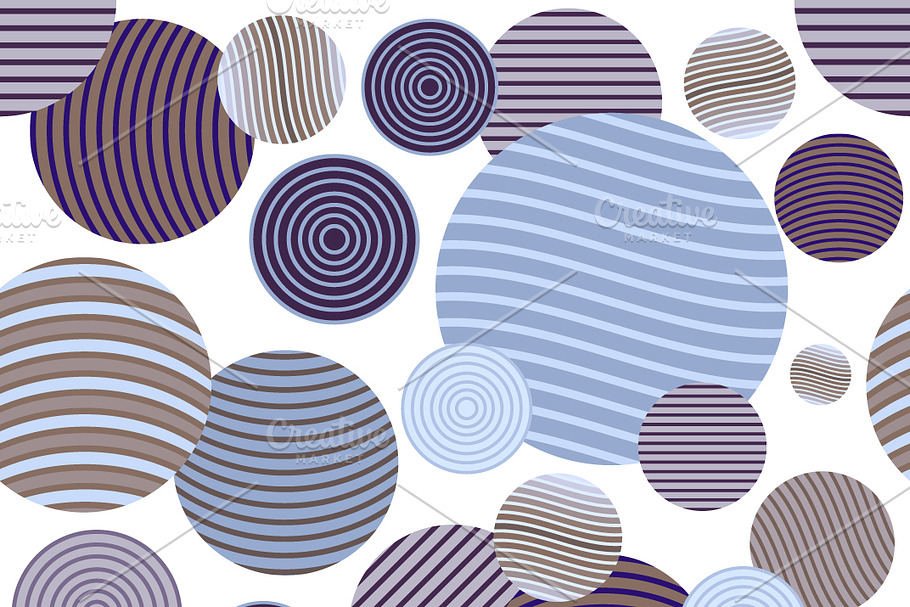 Circle pattern. Modern stylish textu in Illustrations - product preview 8