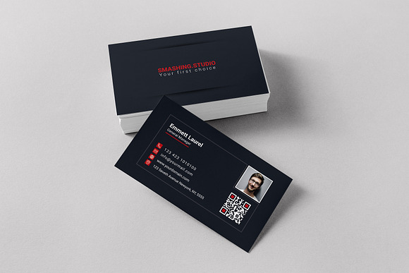 Photography Business Card Template in Business Card Templates - product preview 2