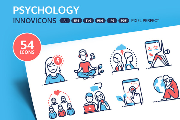 Psychology Innovicons Icons Bundle