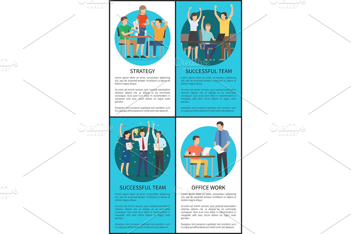 Strategy and Successful Team Vector in Illustrations - product preview 8