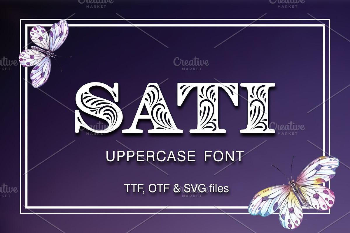 Sati in Display Fonts - product preview 8