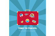 Time to Travel Journey Poster Vector