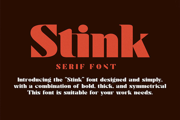 Stink / Bold Serif Font in Serif Fonts - product preview 5