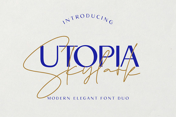 Utopia Skylark - Font Duo in Display Fonts - product preview 19