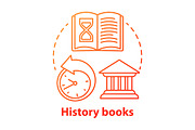 Science books red concept icon