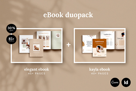 eBook duopack / CANVA, INDD in Magazine Templates - product preview 6