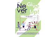 Never give up brochure template