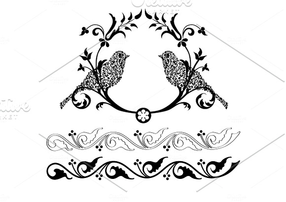 Hand Drawn Embellishment Vector Set in Illustrations - product preview 2