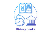 Science books blue concept icon