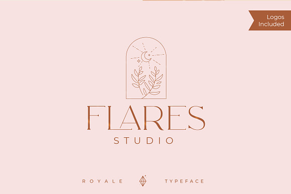 Royale Luxurious Typeface + LOGOS in Serif Fonts - product preview 4