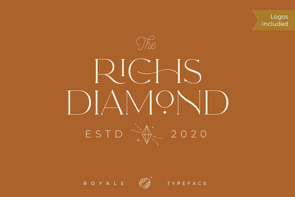 Royale Luxurious Typeface + LOGOS in Serif Fonts - product preview 10