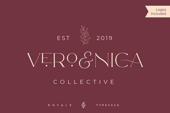 Royale Luxurious Typeface + LOGOS in Serif Fonts - product preview 14