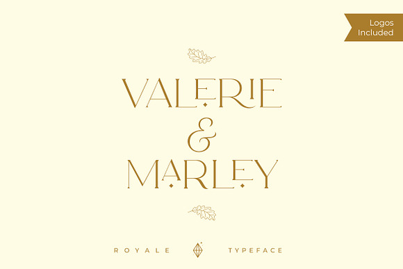 Royale Luxurious Typeface + LOGOS in Serif Fonts - product preview 16