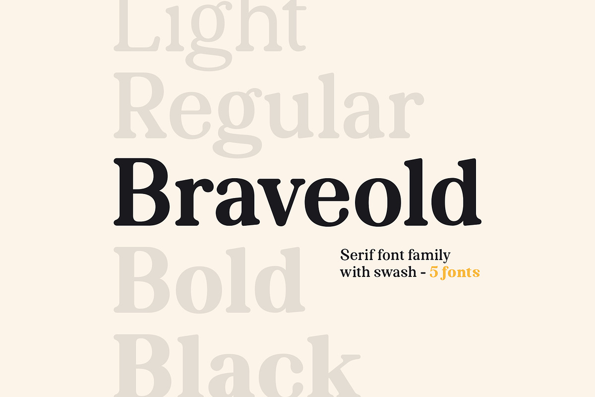 Braveold - Intro Sale 70% Off in Serif Fonts - product preview 8