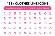 425+ Clothes Line Icons