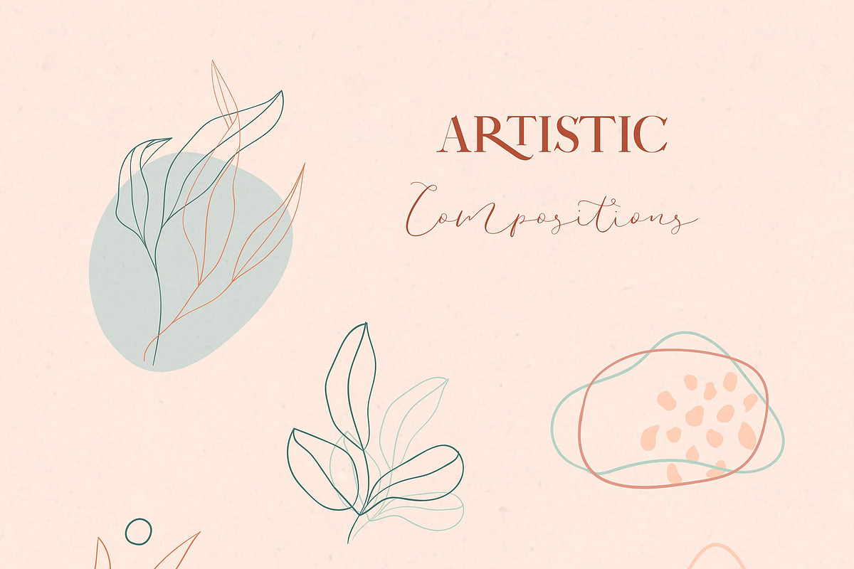 Floral Abstract Collection. in Illustrations - product preview 8