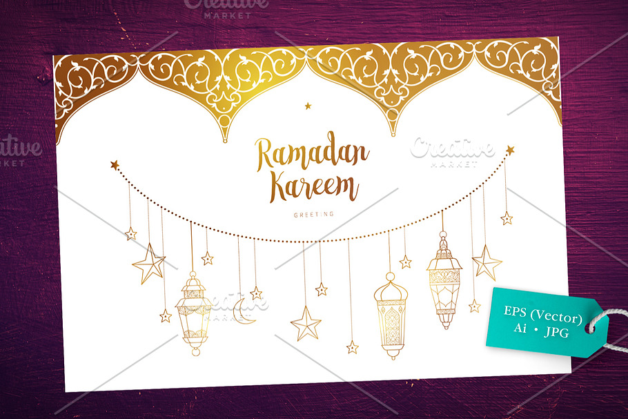 2. Greetings Card for Ramadan Month in Card Templates - product preview 8