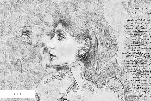 Da Vinci Sketch Action for Photoshop in Add-Ons - product preview 11
