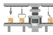 Automatic production conveyor