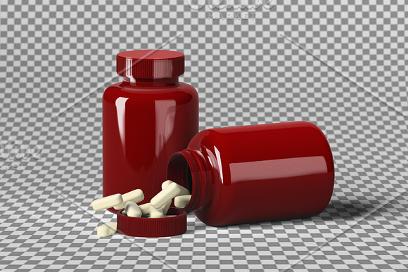 Pill Bottle Mock-Up in Product Mockups - product preview 2