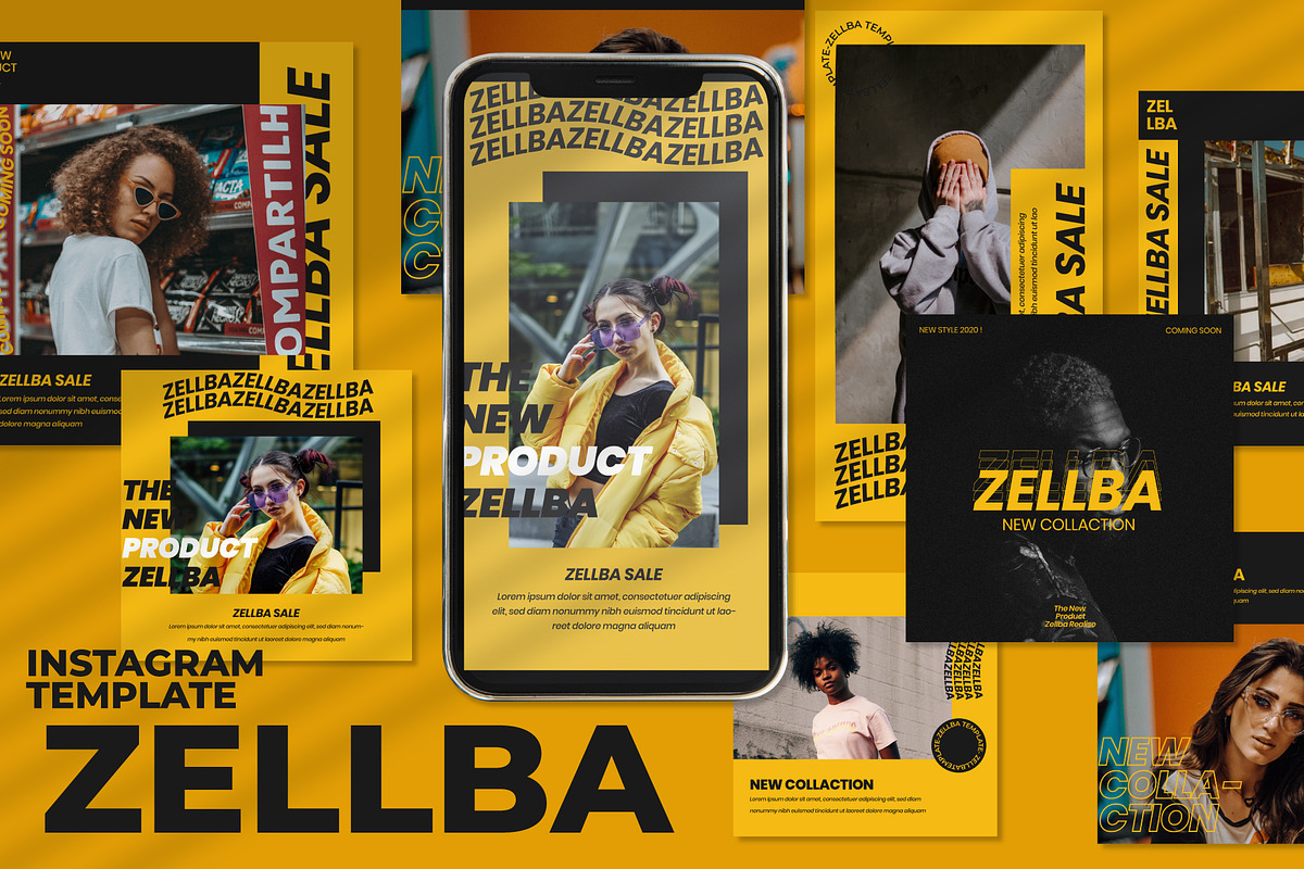 Zellba - Instagram Post & Stories in Instagram Templates - product preview 8
