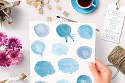 Watercolor Painted Graphics Clipart