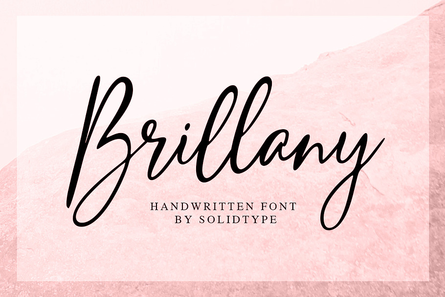 Brillany - Handwritten Font in Script Fonts - product preview 8