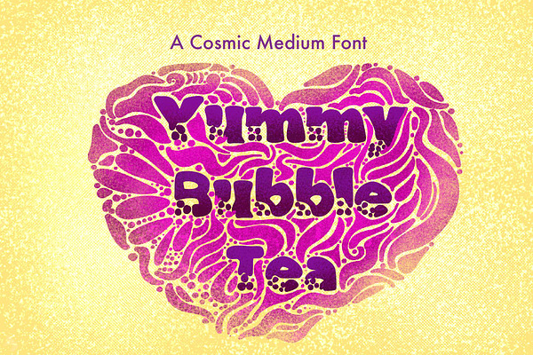 Yummy Bubble Tea Font