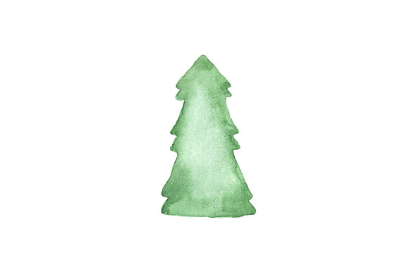 Watercolor Fir Tree PNG Objects in Objects - product preview 9